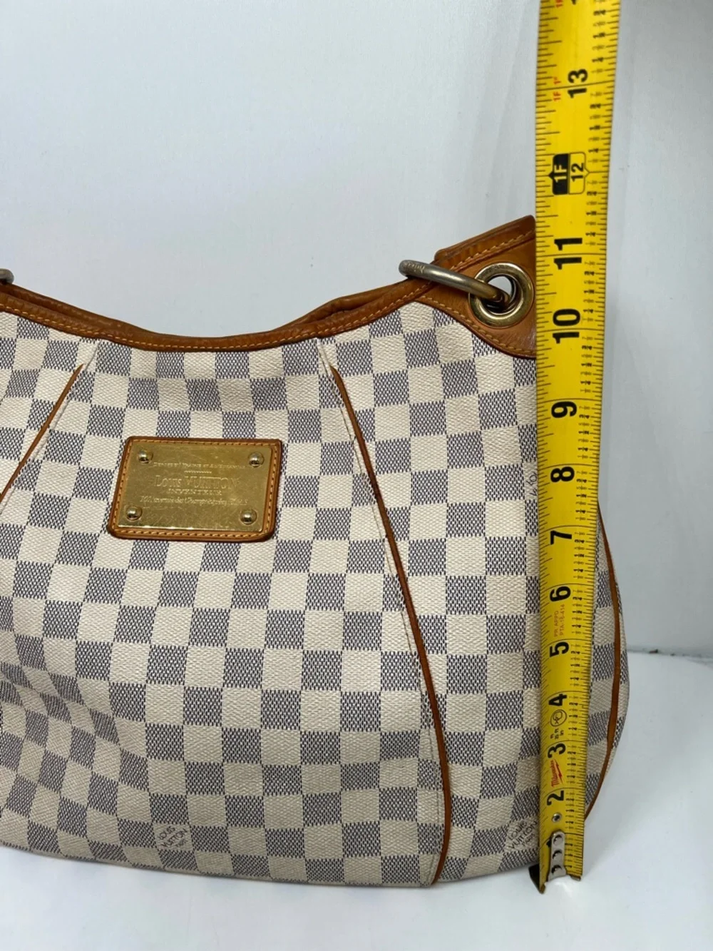 Louis Vuitton LV Shoulder Bag Galliera PM White Damier Azur